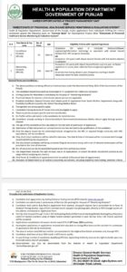 Jobs in Health and Population Department